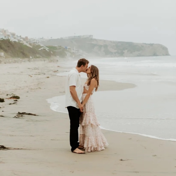 ROCOCO SAND Vie Maxi Skirt and top in Off White / Pink 084/160 - Picture 3 of 7